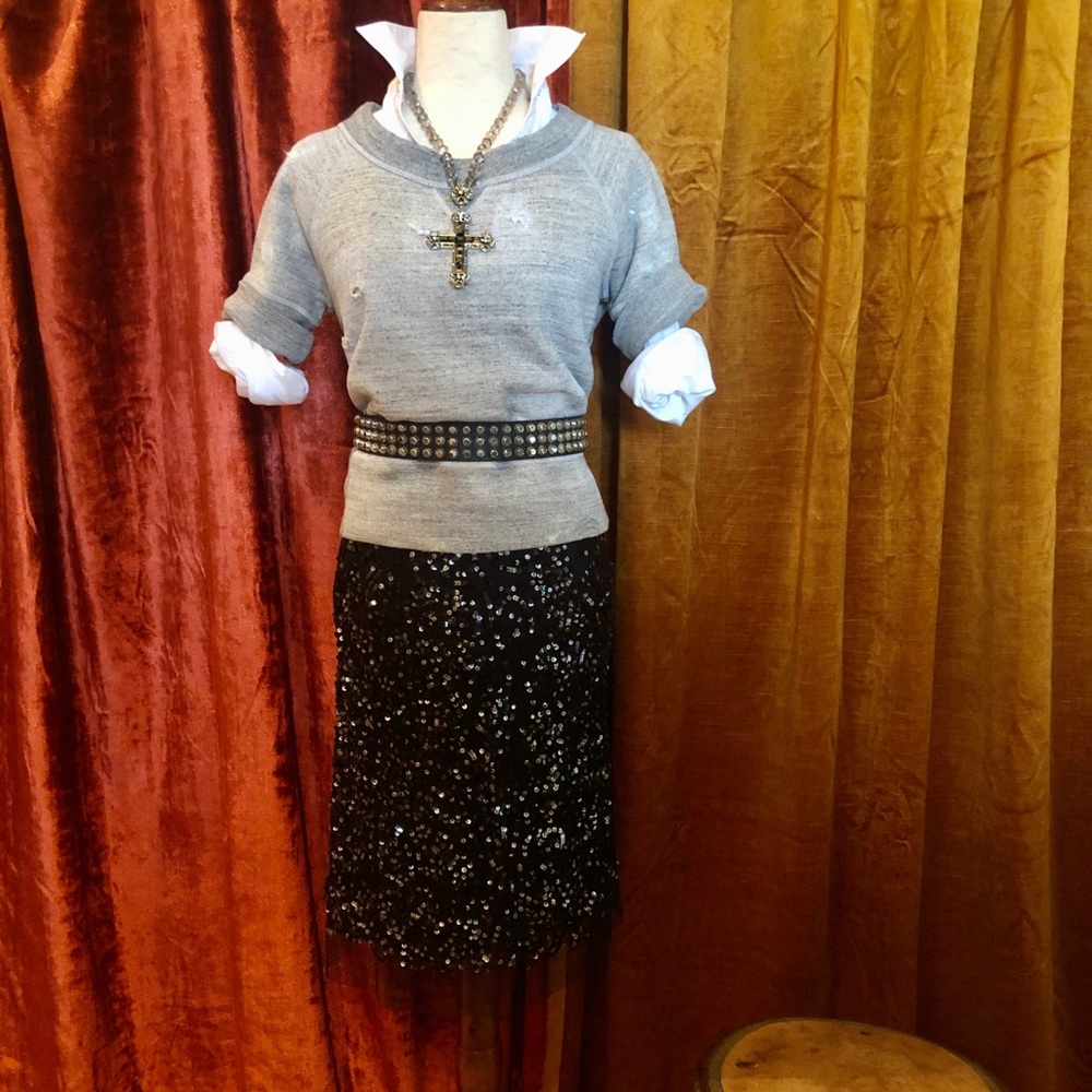 DSQUARED2 cropped distressed sweatshirt Large